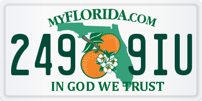 FL license plate 2499IU