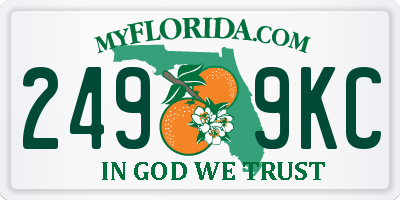 FL license plate 2499KC