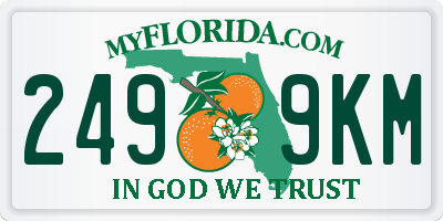 FL license plate 2499KM