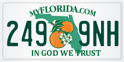 FL license plate 2499NH