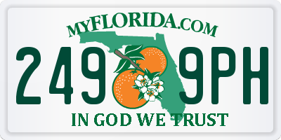 FL license plate 2499PH