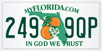 FL license plate 2499QP