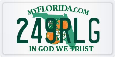 FL license plate 249RLG