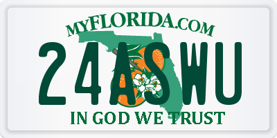 FL license plate 24ASWU