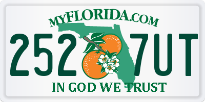 FL license plate 2527UT