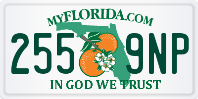 FL license plate 2559NP
