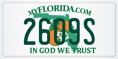 FL license plate 2609S