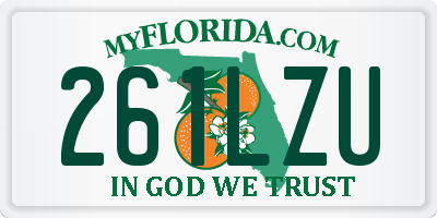 FL license plate 261LZU