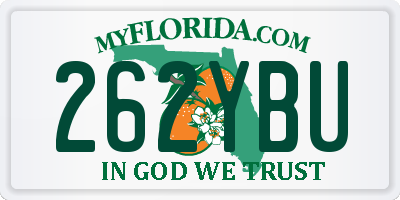 FL license plate 262YBU