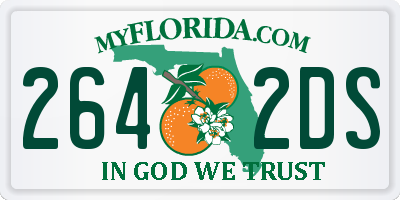 FL license plate 2642DS