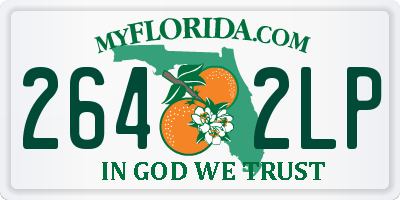 FL license plate 2642LP