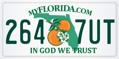 FL license plate 2647UT