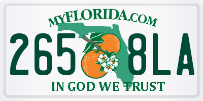 FL license plate 2658LA
