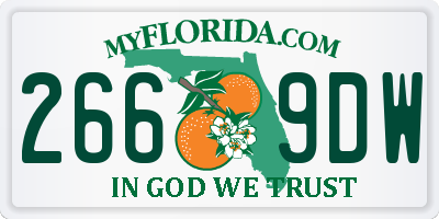 FL license plate 2669DW