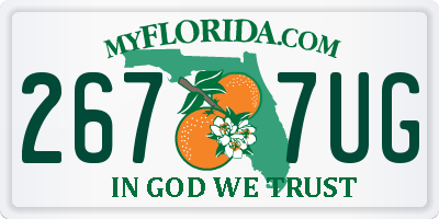 FL license plate 2677UG