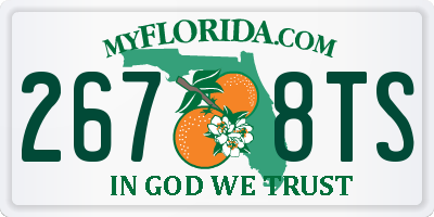 FL license plate 2678TS