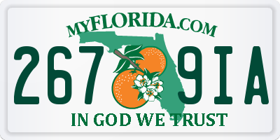 FL license plate 2679IA