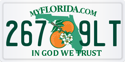FL license plate 2679LT