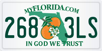 FL license plate 2683LS