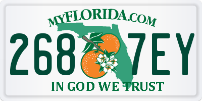 FL license plate 2687EY