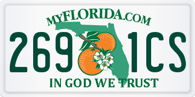 FL license plate 2691CS