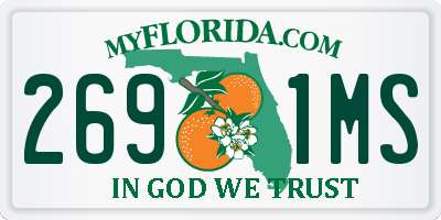 FL license plate 2691MS