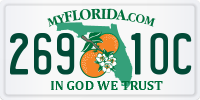 FL license plate 2691OC