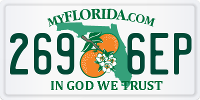 FL license plate 2696EP