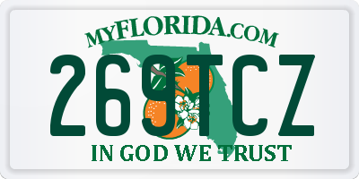 FL license plate 269TCZ