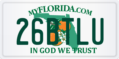 FL license plate 26BTLU