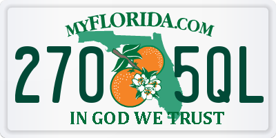 FL license plate 2705QL