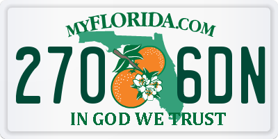 FL license plate 2706DN