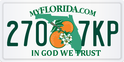 FL license plate 2707KP