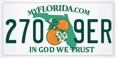FL license plate 2709ER