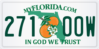 FL license plate 2710OW
