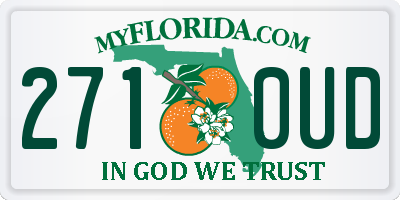 FL license plate 2710UD