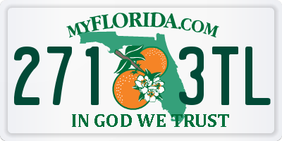 FL license plate 2713TL