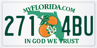 FL license plate 2714BU
