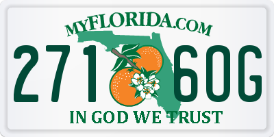 FL license plate 2716OG