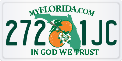 FL license plate 2721JC