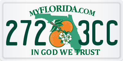 FL license plate 2723CC