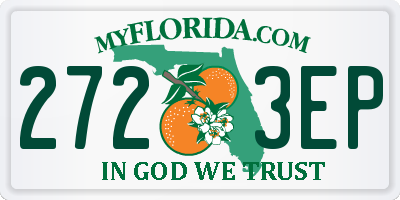 FL license plate 2723EP