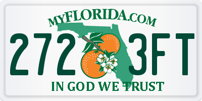 FL license plate 2723FT