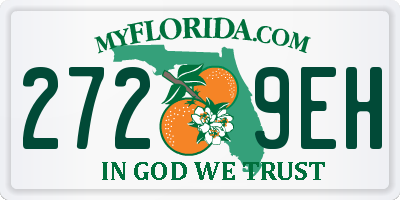 FL license plate 2729EH