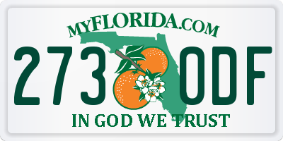FL license plate 2730DF