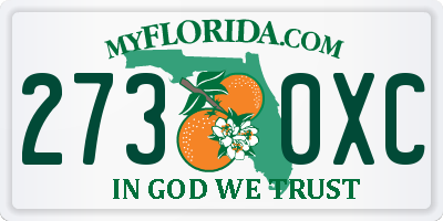 FL license plate 2730XC