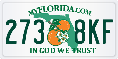 FL license plate 2738KF