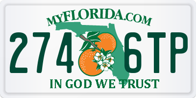 FL license plate 2746TP