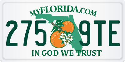 FL license plate 2759TE