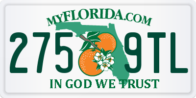 FL license plate 2759TL